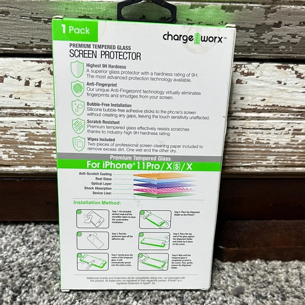 NEW Glass Screen Protector for iPhone 11Pro/XS/X Premium Tempered Glass